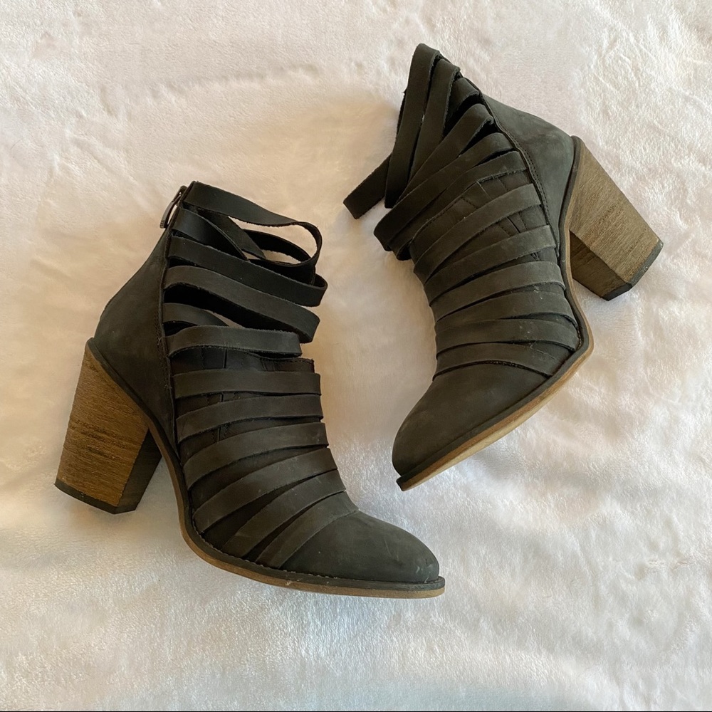 Free People Hybrid Heel Boot - Charcoal - Picture 4 of 12